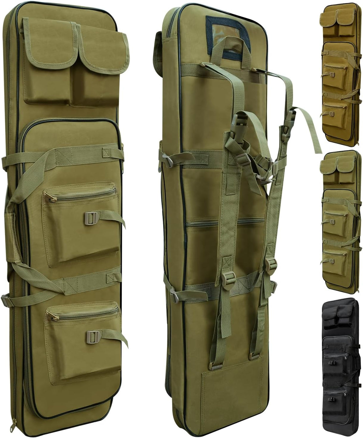 Skiennix Tactical Rifle Bag - Portable Long Backpack for Firearm Storage | Ideal for Outdoor Hunting