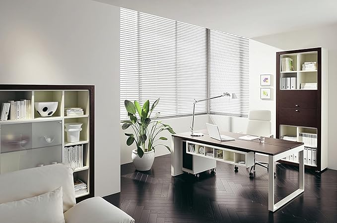 YIIBAII Mini Blinds Suitable for 25" W x 64" H Windows 1" Aluminum Horizontal