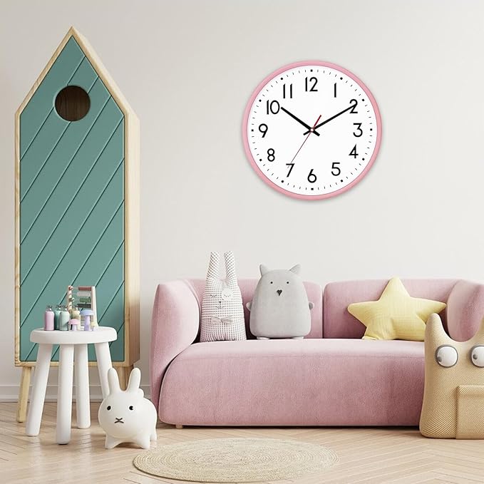 HZDHCLH Wall Clock Silent Wall Clocks Battery Operated 8 Inch Modern Non