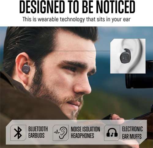 GLORYFIRE Shooting Ear Protection Earplugs, Bluetooth Hearing Protection Earplugs for Noise Reduction