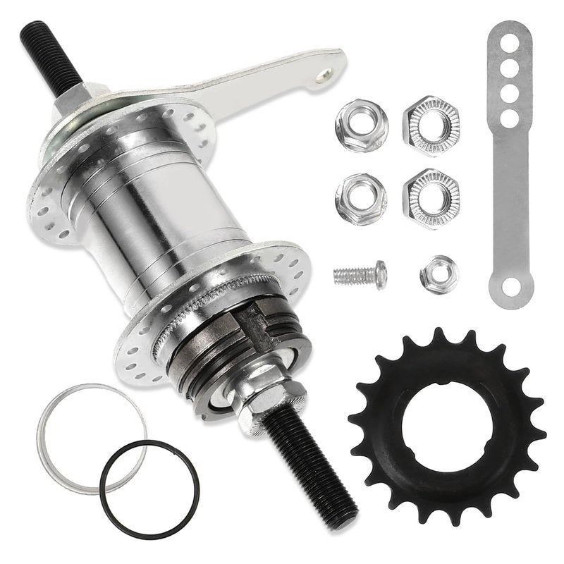VTORFUN Bicycle Coaster Brake Hub, 36 Hole Bike Brake Rear Hub,Easy Installation Backwards Brake, Bike Rear Hub for Fixed Gear Bicycle, MTB Bike