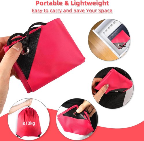 GoodtoU Drawstring Backpack - Durable Nylon Cinch Sack Gym Bag for Sports & Travel | 20-Pack, Cherry