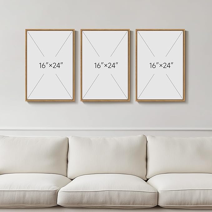 3 Piece Framed Neutral Boho Wall Art