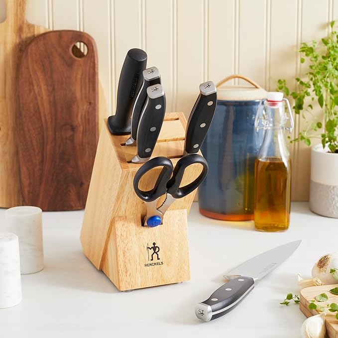 HENCKELS Forged Premio 7-Piece Block Knife Set