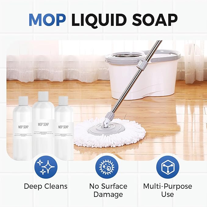 2026 Upgrade Mop Soap Brazilian Waves, Highly Scented Brazilian Waves Mop Soap for Floor Cleaning, Luxury Mop Soaps For Floor Cleaning, Multisurface Bathroom and Kitchen Cleaner Supplies (1Pcs)