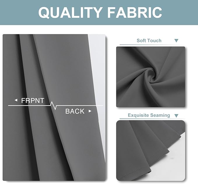 ChrisDowa Blackout Curtains 72 inches Long
