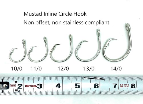 Deep Drop Rig, 3 Mustad Circle Hooks with Glow Sleeve