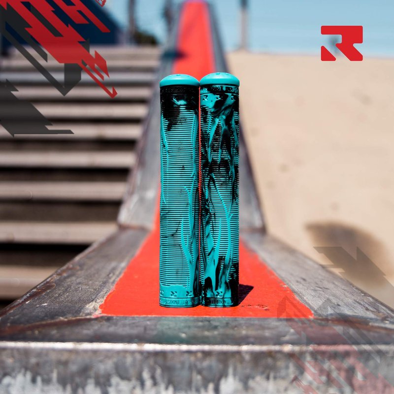 ROOT INDUSTRIES R2 Grips Aqua and Black