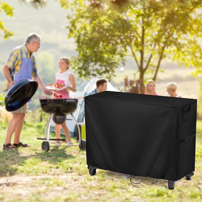 Prep Table Cover for 52 Inch Keter Unity XL Portable Outdoor Table and Storage Cabinet, Outdoor Bar Tables Cover Waterproof Heavy Duty for Patio Grill Tables