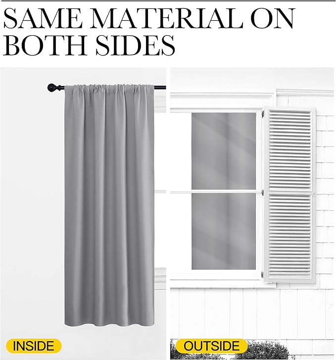 NICETOWN Short Curtains for Small Window