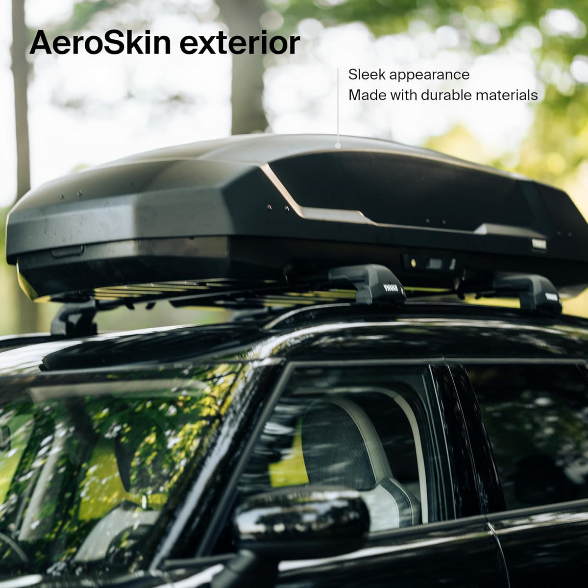 Thule Force 3 M US - Premium Rooftop Cargo Box for Extra Storage | Sleek Design & Durable Construction