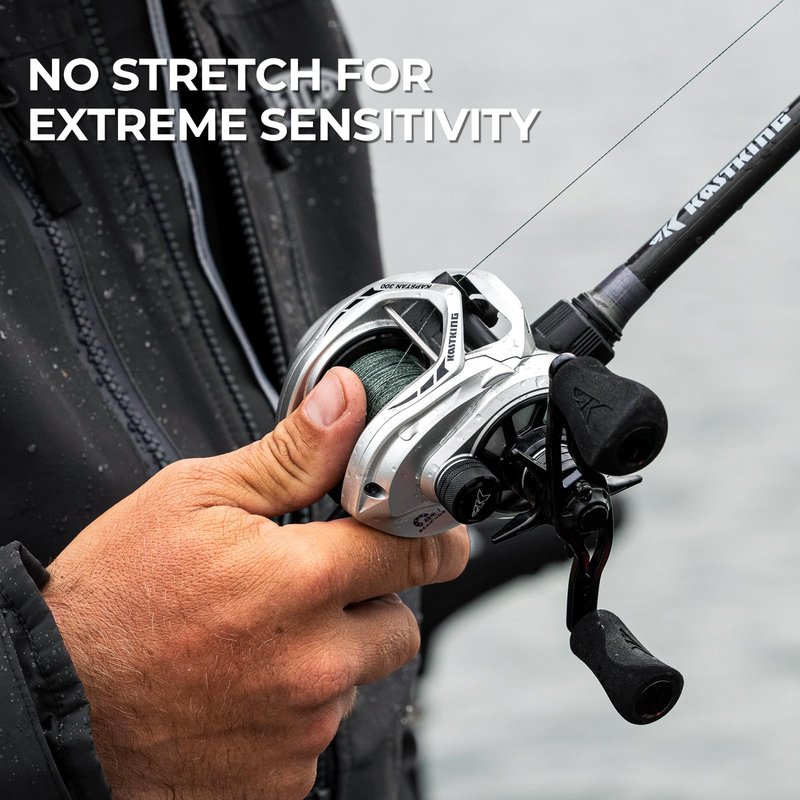 KastKing Superpower Braided Fishing Line, Black, 20LB, 500+47 Yds
