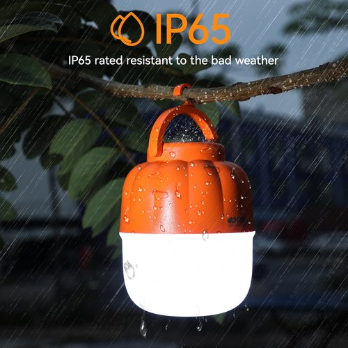 VAVOFO 30W LED Camping Lantern Rechargeable, 100 LEDs with Stepless Dimming, 2500LM, 7200mAh Portable Tent Light with Magnet, IP65 Waterproof for Emergencies ,Power Outages, Camping
