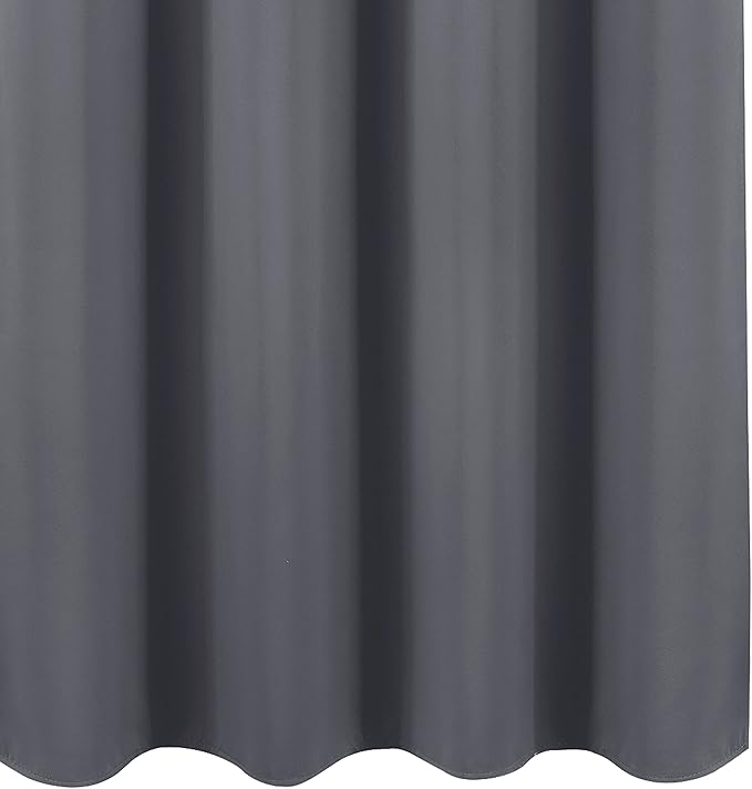 LEMOMO Blackout Curtains 42 x 95 inch/Dark Grey Curtains Set of 2