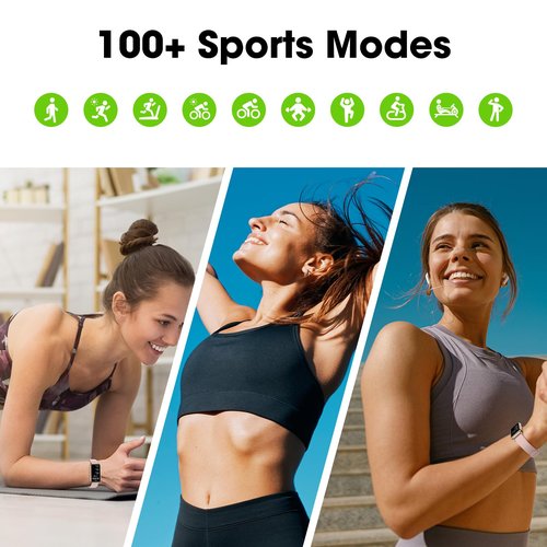 Long Battery Pedometer Watch 14 Days Battery Life, Slim Design No App/Phone Required Fitness Tracker, 50 Meters Waterproof Smart Watch, Heart Rate & Blood Oxygen Monitor Step Counter for Men Women