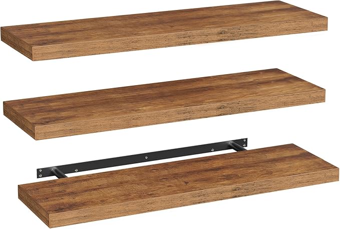 RALGEND Floating Shelves for Wall, 39.4" Long Wall Shelf Set of 3