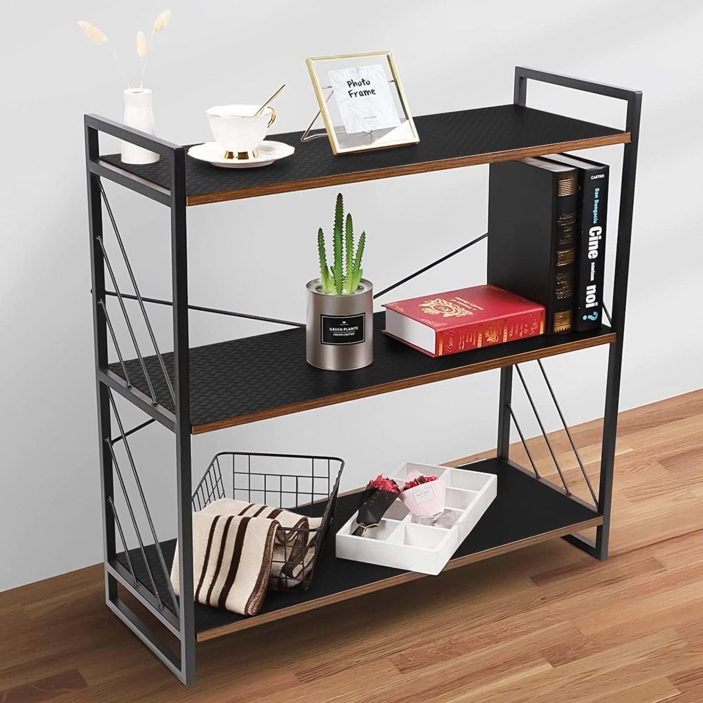 Shelf Liners for Kitchen Cabinets Refrigerator Liners Waterproof & Oil-Proof Kitchen Cupboard Liner Non-Slip Drawer Mats EVA Material Non Adhesive Fridge Liner for Shelves - Black 23.6 x 157.4 Inches
