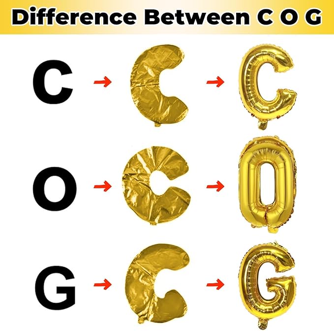 Letter Balloons Gold, 40 Inch Alphabet Name Balloon, Large Self Inflating Custom Balloon F Decor, Helium Foil Letter Name Word Balloons for Men Birthday Party Anniversary Decorations Supplies