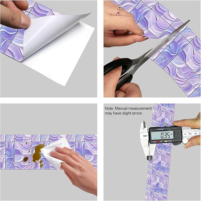 HOMETITUTE Wallpaper Border Peel and Stick Decorative Wall Trim Self Adhesive