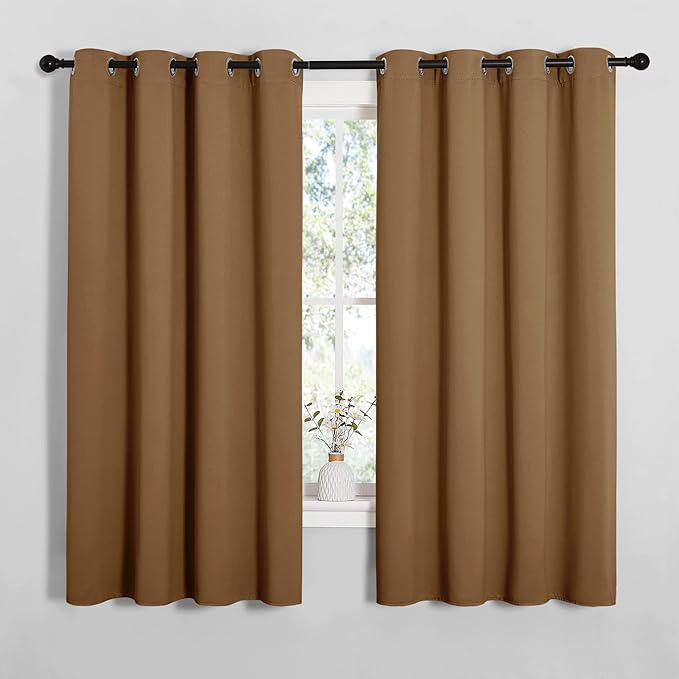 NICETOWN Sleek Blackout Curtains 68 inches Length