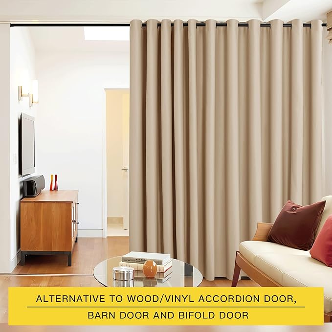 NICETOWN Closet Door Heavy Curtain, Room Dividers Shade Screens Partitions