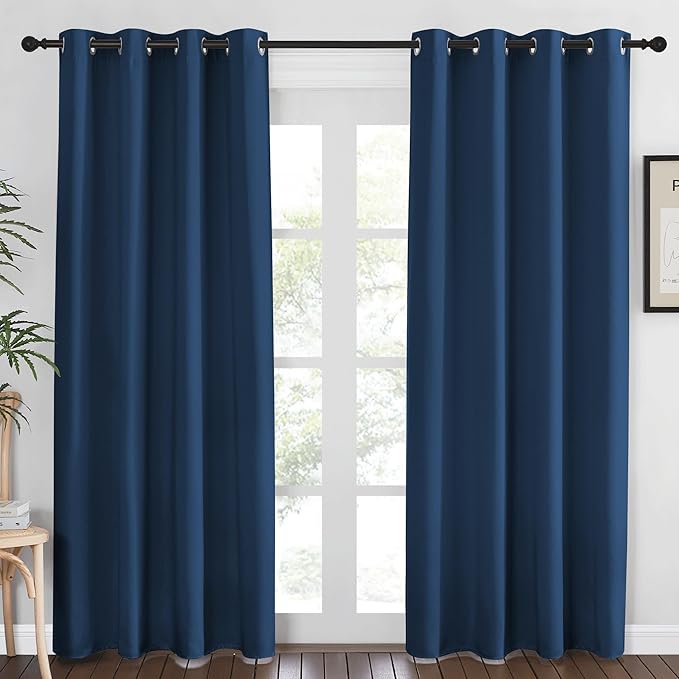 NICETOWN Blackout Curtains 84 Inch Length, Thermal Insulated Room Darkening