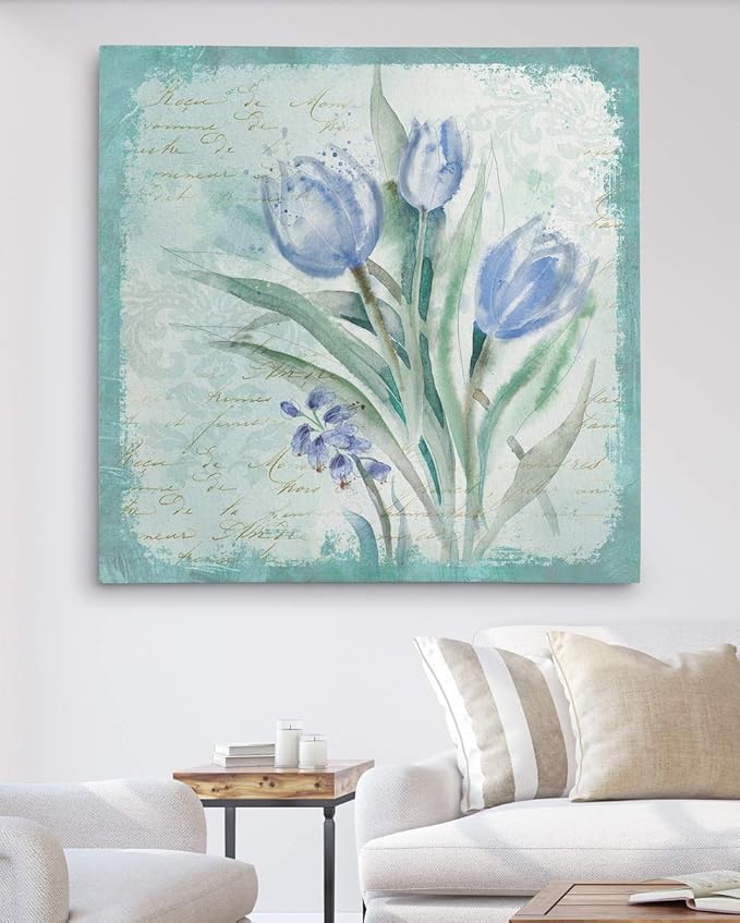 Wexford Home Tulip Medley - Premium Gallery Wrapped Canvas Art Print, 16X16,