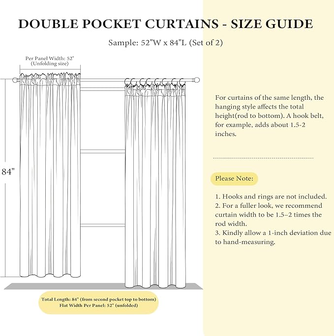 NICETOWN Grey Velvet Blackout Curtains 108 inches Long