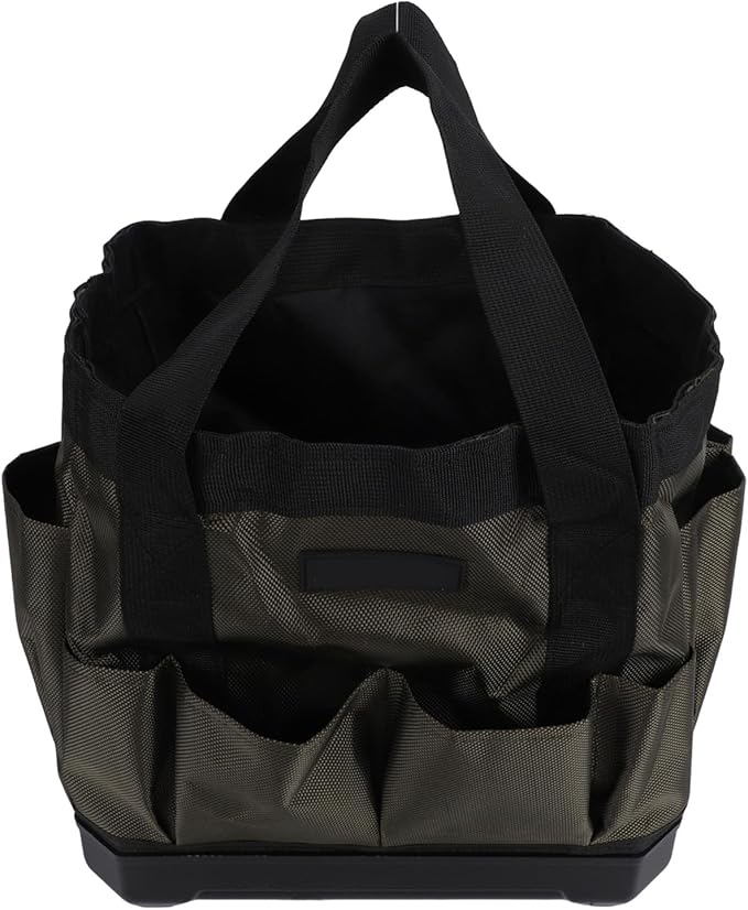 Zunate Heavy Duty Garden Tool Bag Organizer with 15 Pockets, Foldable & Standable, 600D Oxford Fabric & ABS Base for Gardening, Home Storage