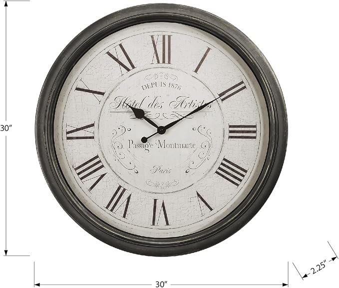 Monarch Specialties I 9026 Clocks, Large Oversized, Wall Clock, Transitional