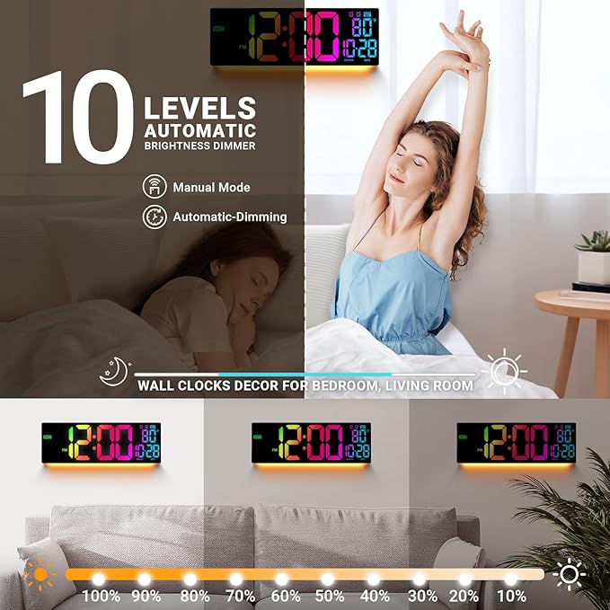 16.5" Large Digital Wall Clock