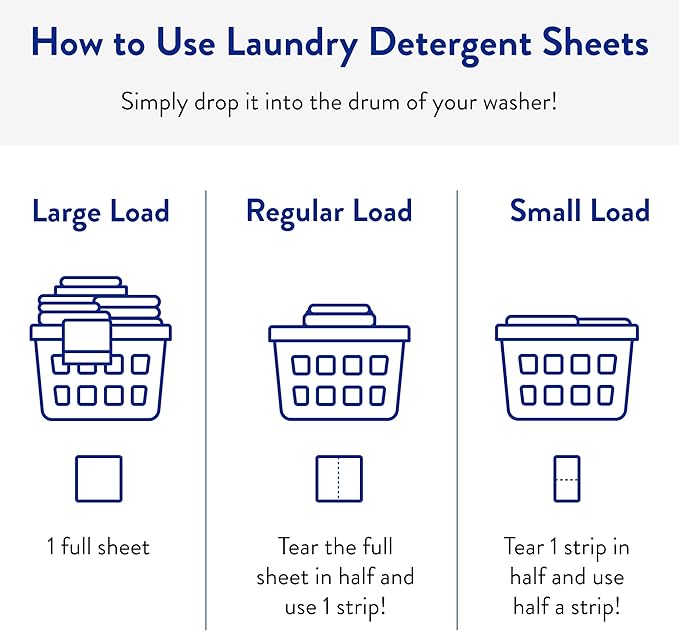 Clean People Laundry Detergent Sheets- Recyclable Packaging, Hypoallergenic, Stain Fighting, Works with All Machines including HE (384 Count, Peppermint)