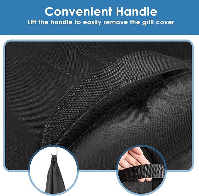 Grill Cover for Monument Grills Mesa 400M and Mesa 300, 53 Inch for 35000, 36000, Heavy Duty & Waterproof, Outdoor Barbecue Cover