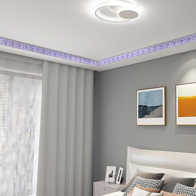 HOMETITUTE Wallpaper Border Peel and Stick Decorative Wall Trim Self Adhesive