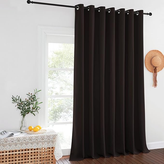 NICETOWN Toffee Brown Blackout Curtains