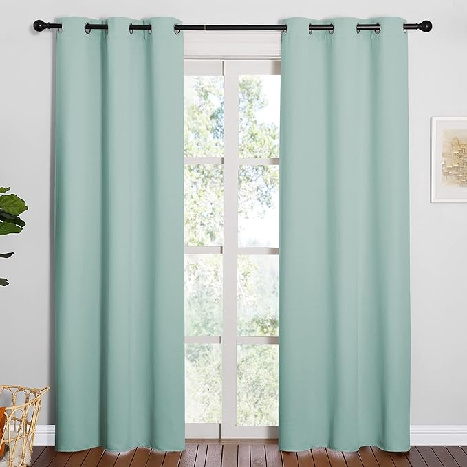 NICETOWN Thermal Insulated Solid Grommet Blackout Curtains/Drape