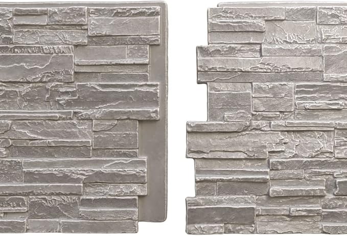 EverStone Cascade Faux Stone Panel, 48 5/8"W x 24 3/4"H x 1 1/4"D