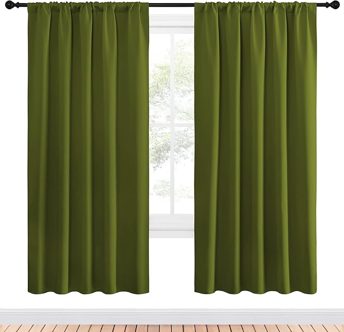 NICETOWN Christmas Window Curtains Blackout Drapes