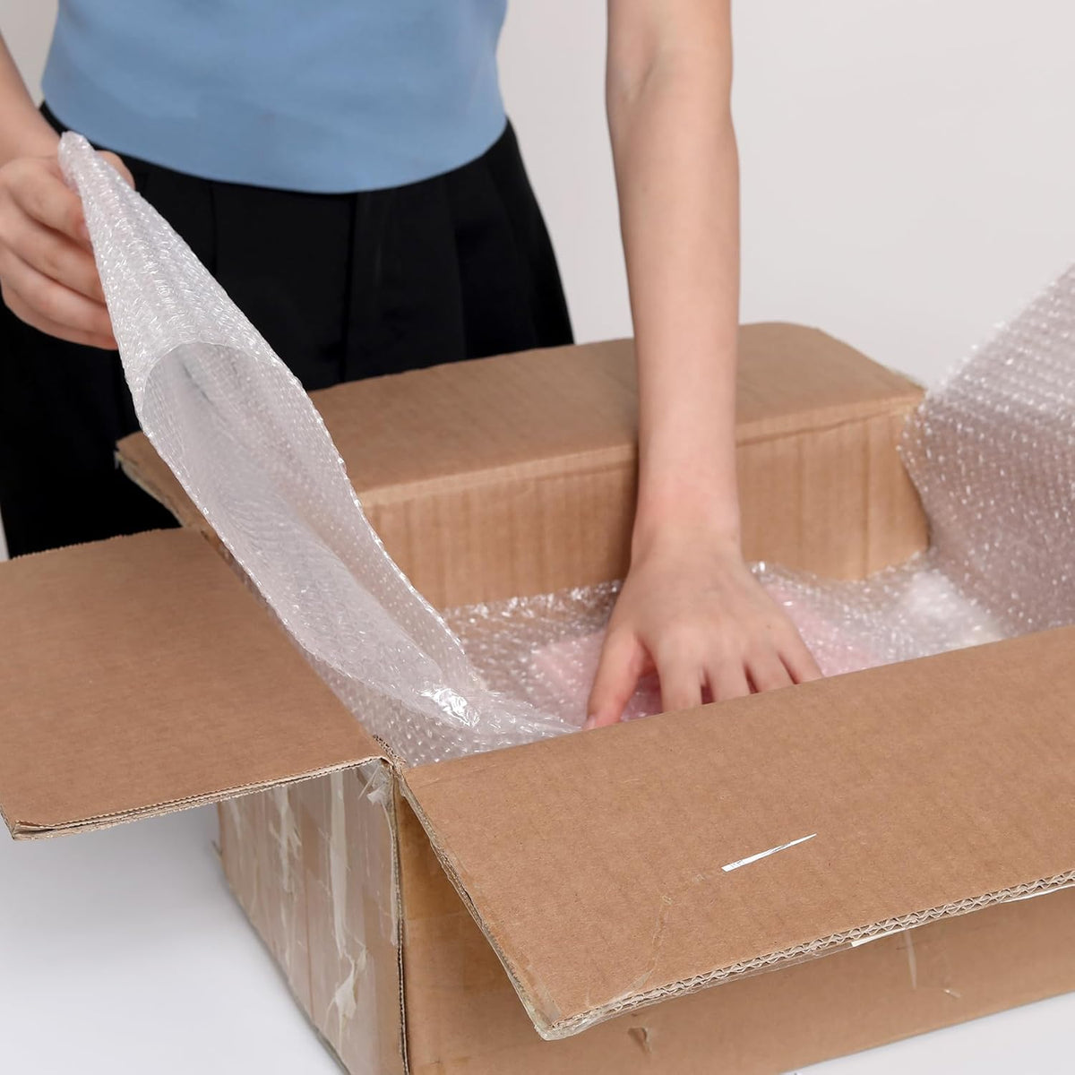 Wanguagua Bubble Packing Wrap - 12 Inch x 72 Ft | 2 Pack for Safe Moving & Shipping Supplies