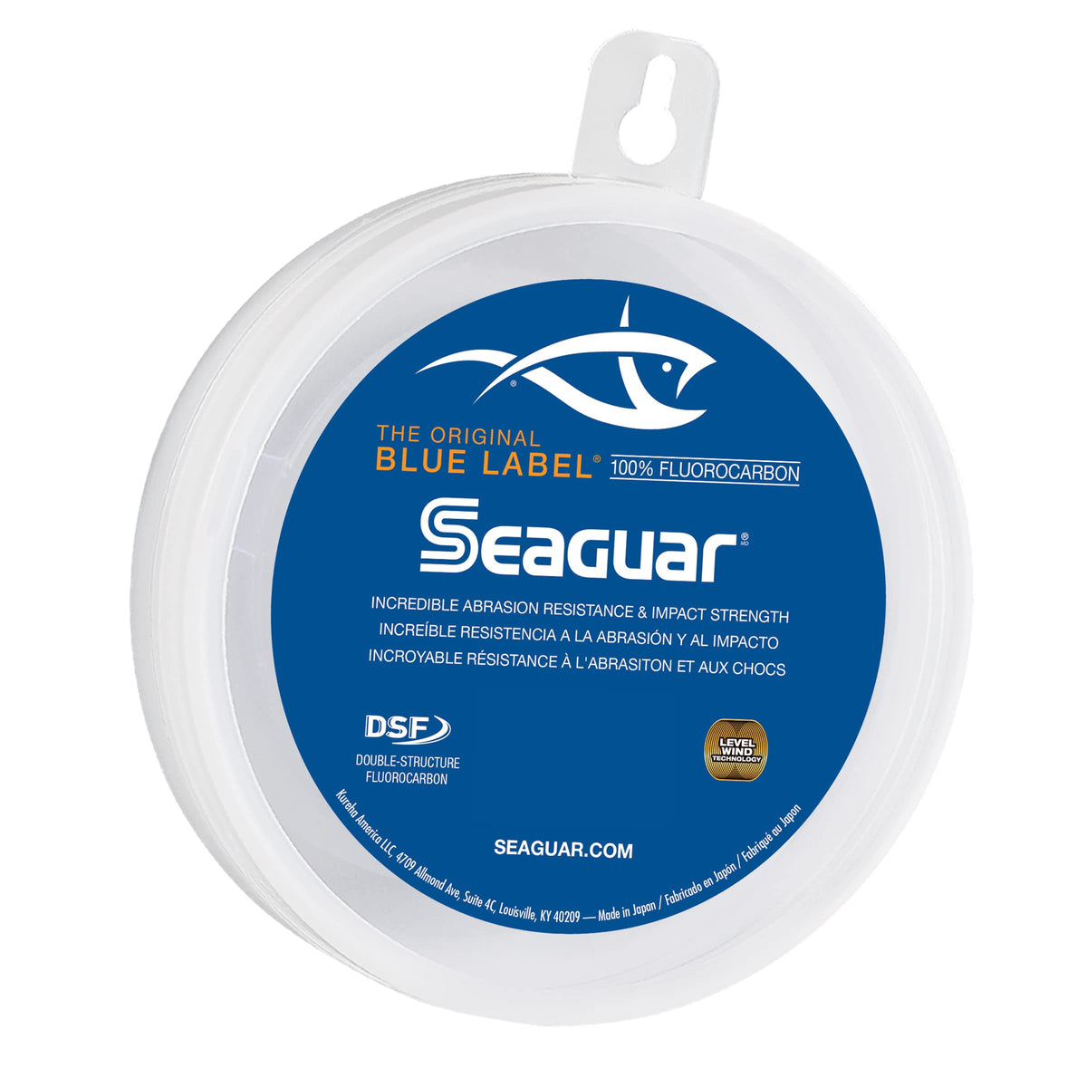 Seaguar Blue Label 100% Flourocarbon Fishing Line Leader, 25lbs, 50yds Break Strength/Length - 25FC50