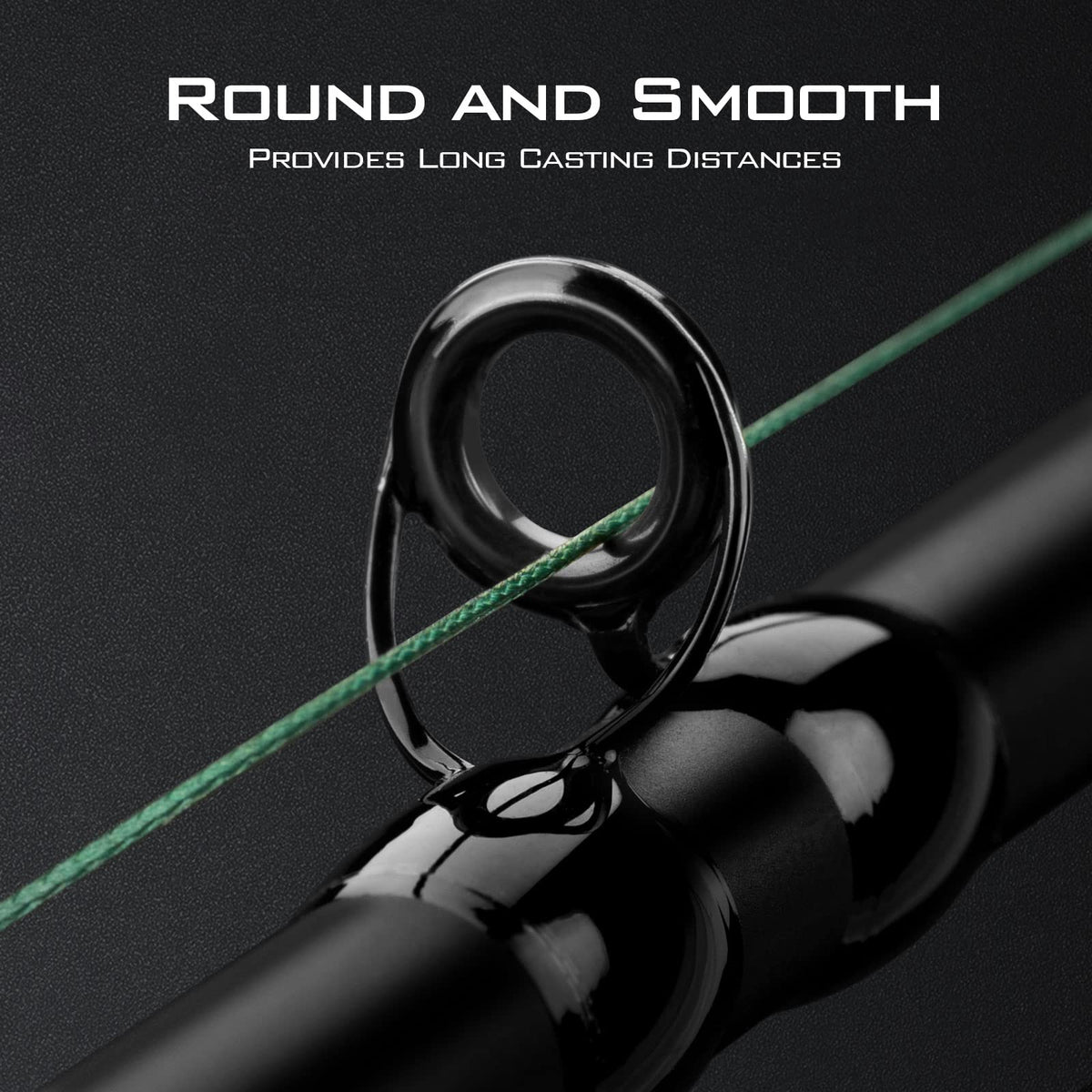 KastKing Superpower Silky8 Braided Fishing Line, Black, 8 Strands, 65LB, 150 Yds