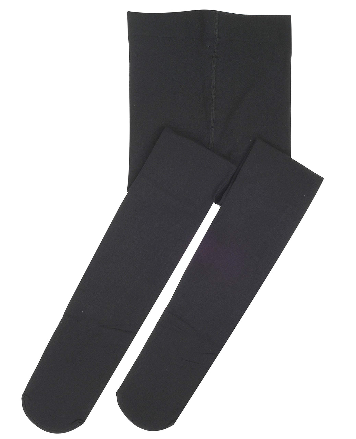DIPUG Girls Black Tights Toddler Dance Footed Kids Ballet School Uniform Opaque Stockings 8 9 10 11 12