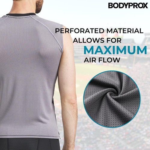 BODYPROX Baseball Chest Protector Shirt - Lightweight, Breathable Design for Ultimate Comfort