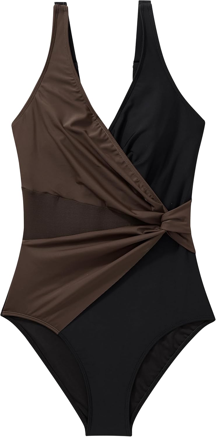 SUUKSESS Sexy Mesh Tummy Control One-Piece Swimsuit - Push-Up Design for Flattering Fit