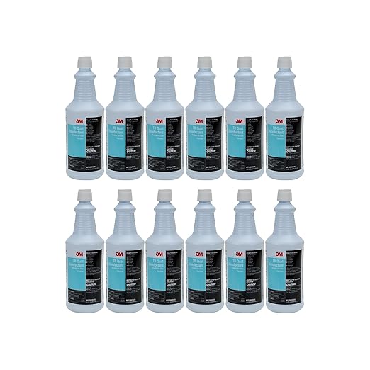 3M TB Quat Disinfectant, Ready-To-Use Cleaner, Deodorizer, Disinfectant, Walls, Metal Surfaces, Porcelain, Ceramic Tile, Plastic (12 Bottles/Case)