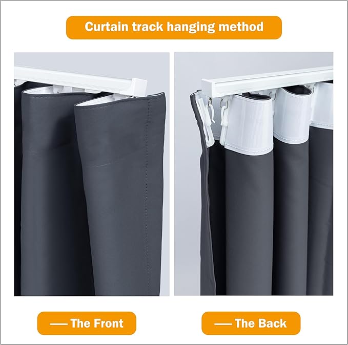 hoeflife Room Divider Curtains Blackout Floor to Ceiling Curtain