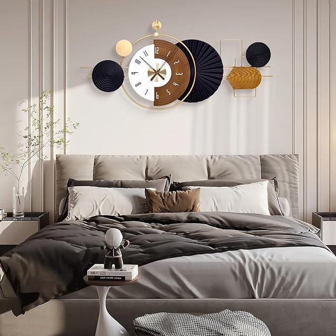 47X21.6inch Extra Large Wall Clock Battery Operated Decorative Modern Clocks