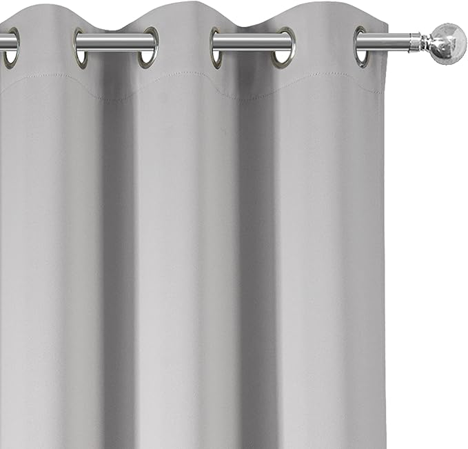 LEMOMO Blackout Curtains 42 x 95 inch/Light Grey Curtains Set of 2