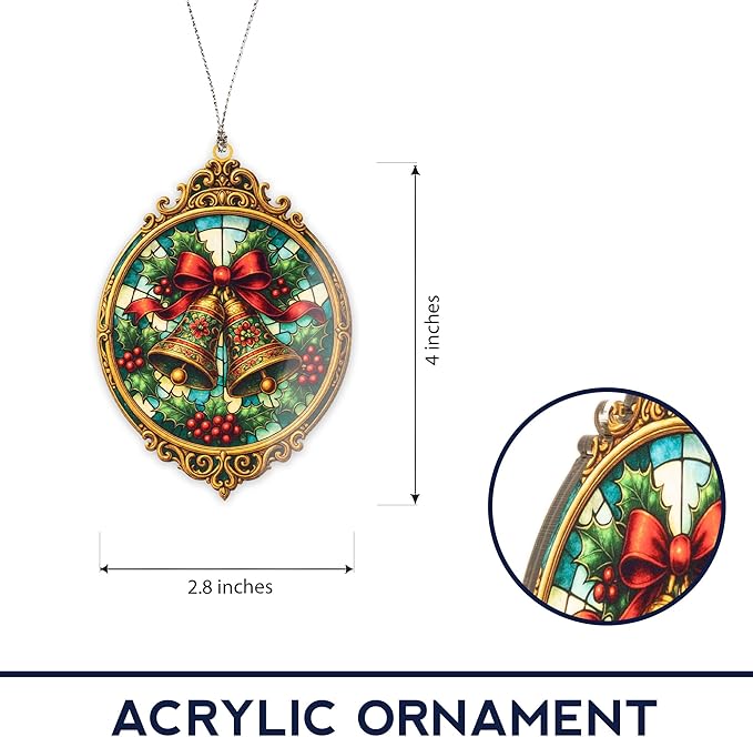 Funny Christmas old world christmas ornaments 2025 - christmas tree ornaments - vintage christmas ornaments - christmas ornaments - bell ornaments - Christmas Decoration