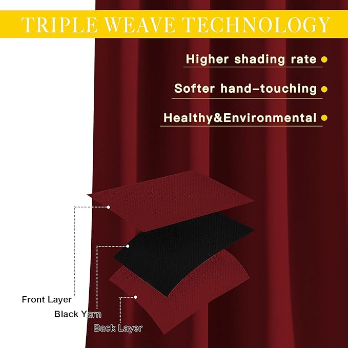 NICETOWN Glass Door Curtains for Window, Wide Thermal Curtain Panels, Sliding